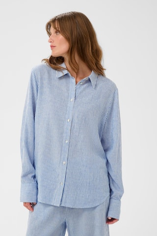 Chemisier 'Aria' SOAKED IN LUXURY en bleu : devant