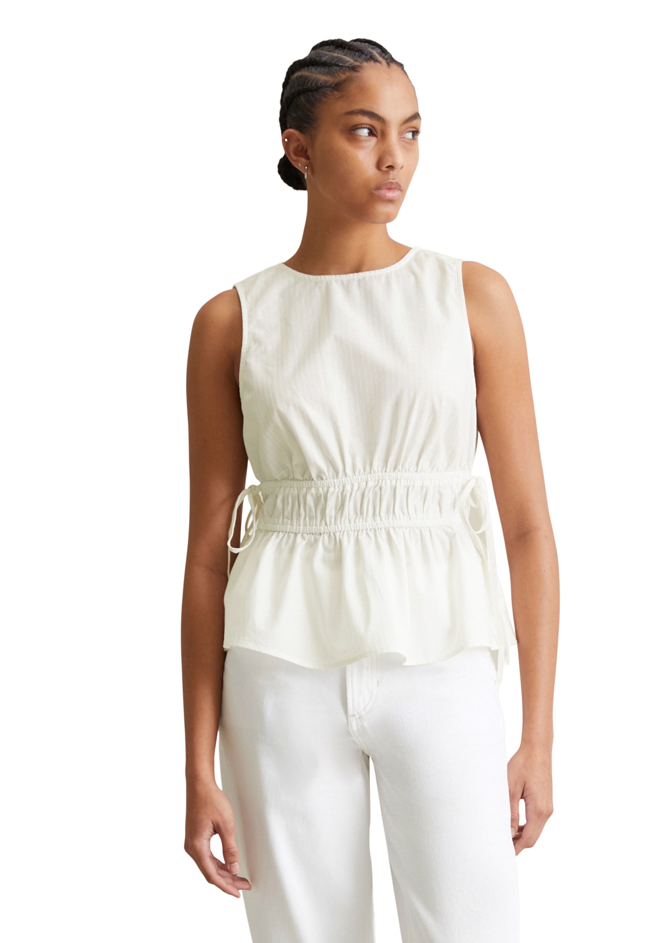 Marc O'Polo DENIM Blouse in White: front