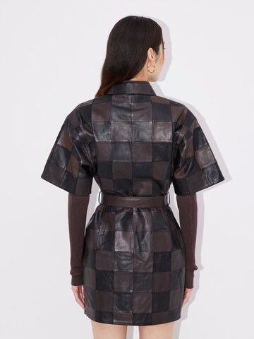 LeGer Premium Dress 'Nina' in Brown