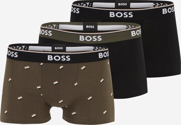 BOSS - Boxers 'Power' em verde: frente