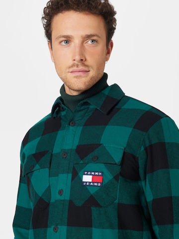 TOMMY HILFIGER Regular Fit Hemd in Grün