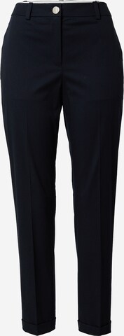 BOSS Regular Pleated Pants 'Tachinoa' in Blue: front