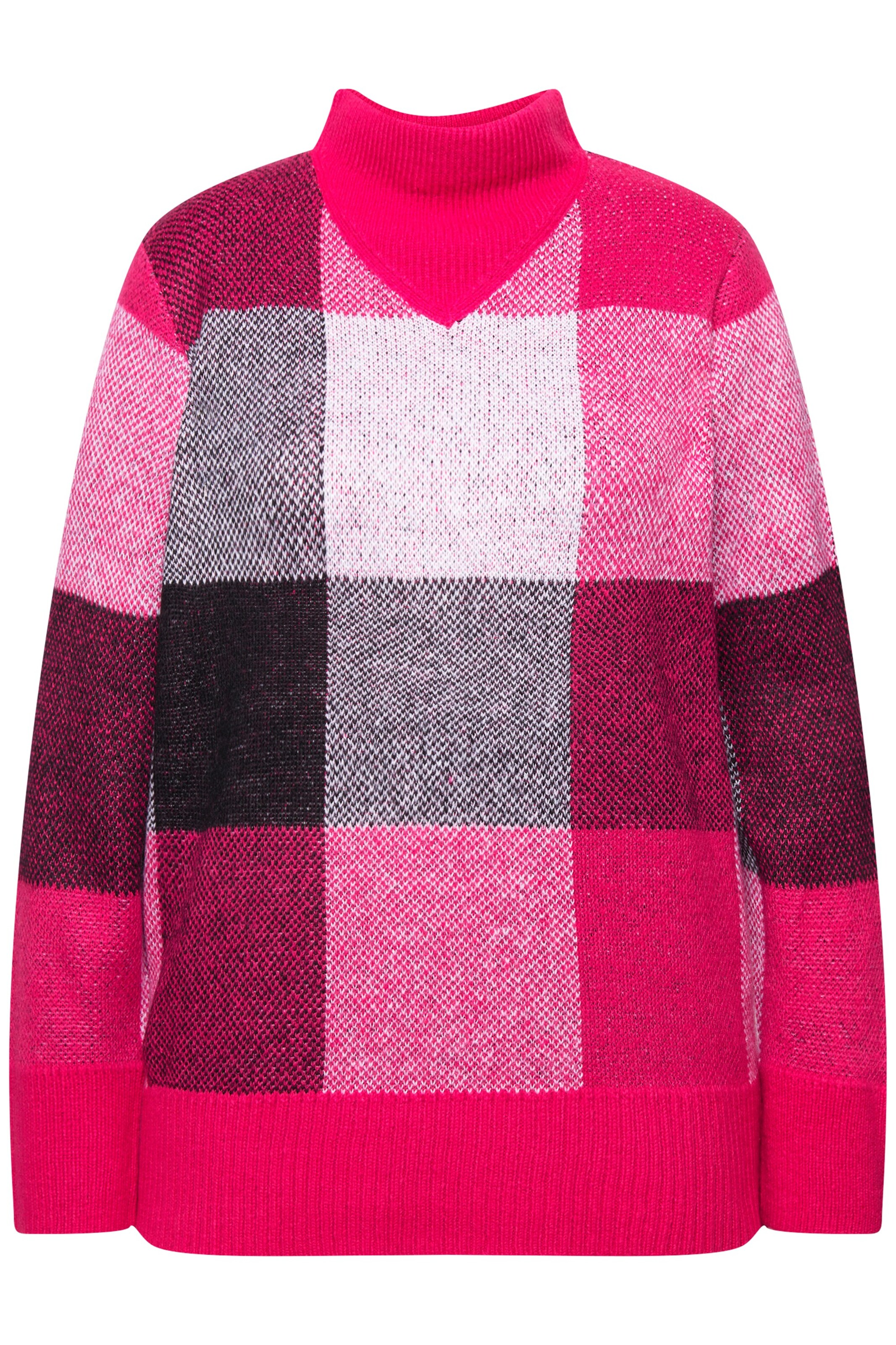 Pull-over Ulla Popken en rose : devant