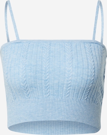 Cotton On Kootud topp, värv sinine: eest vaates