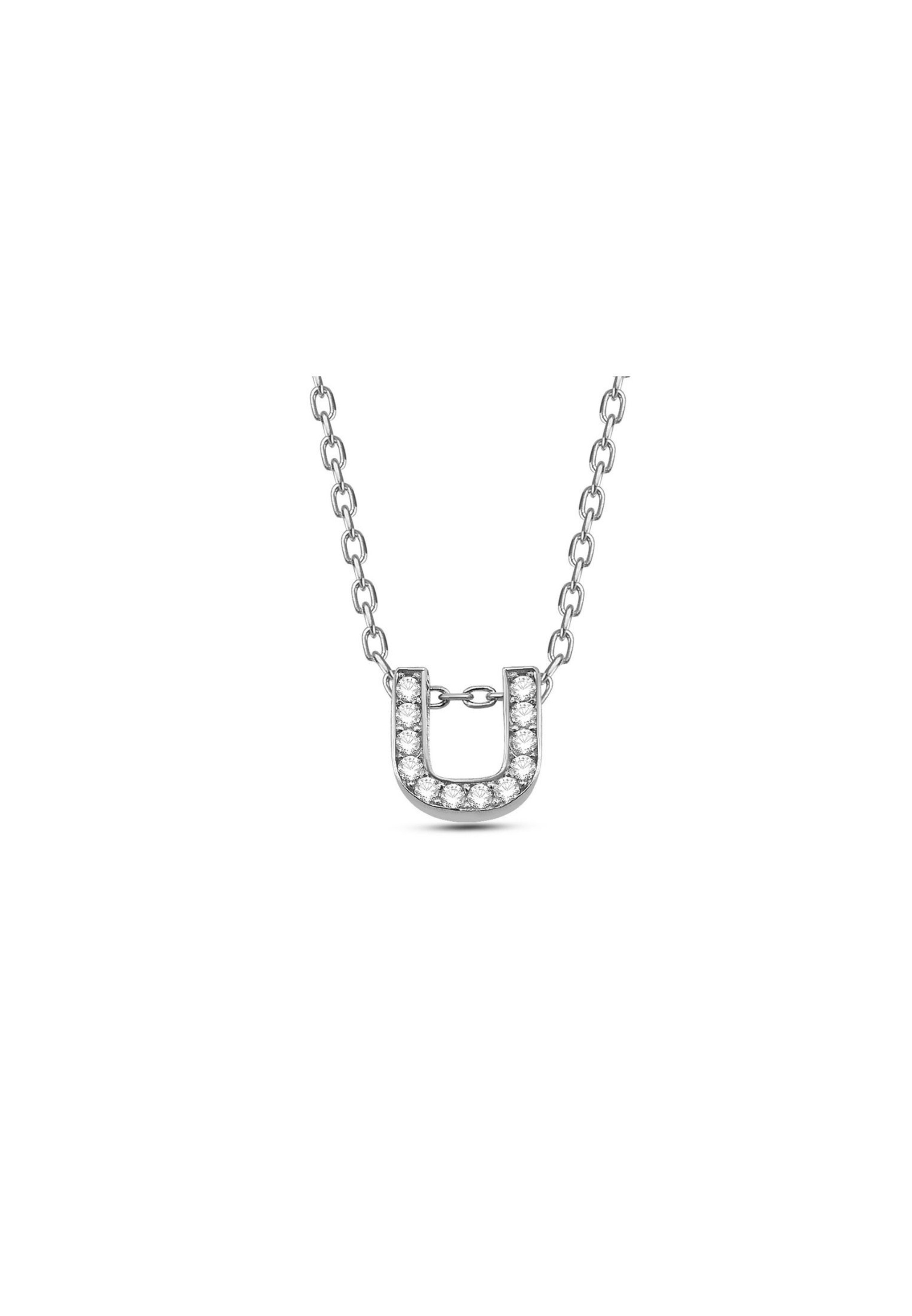 Dkeniz Necklace in Grey: front