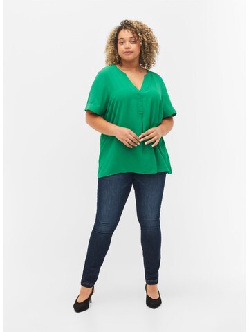 Camicia da donna 'Vanni' di Zizzi in verde