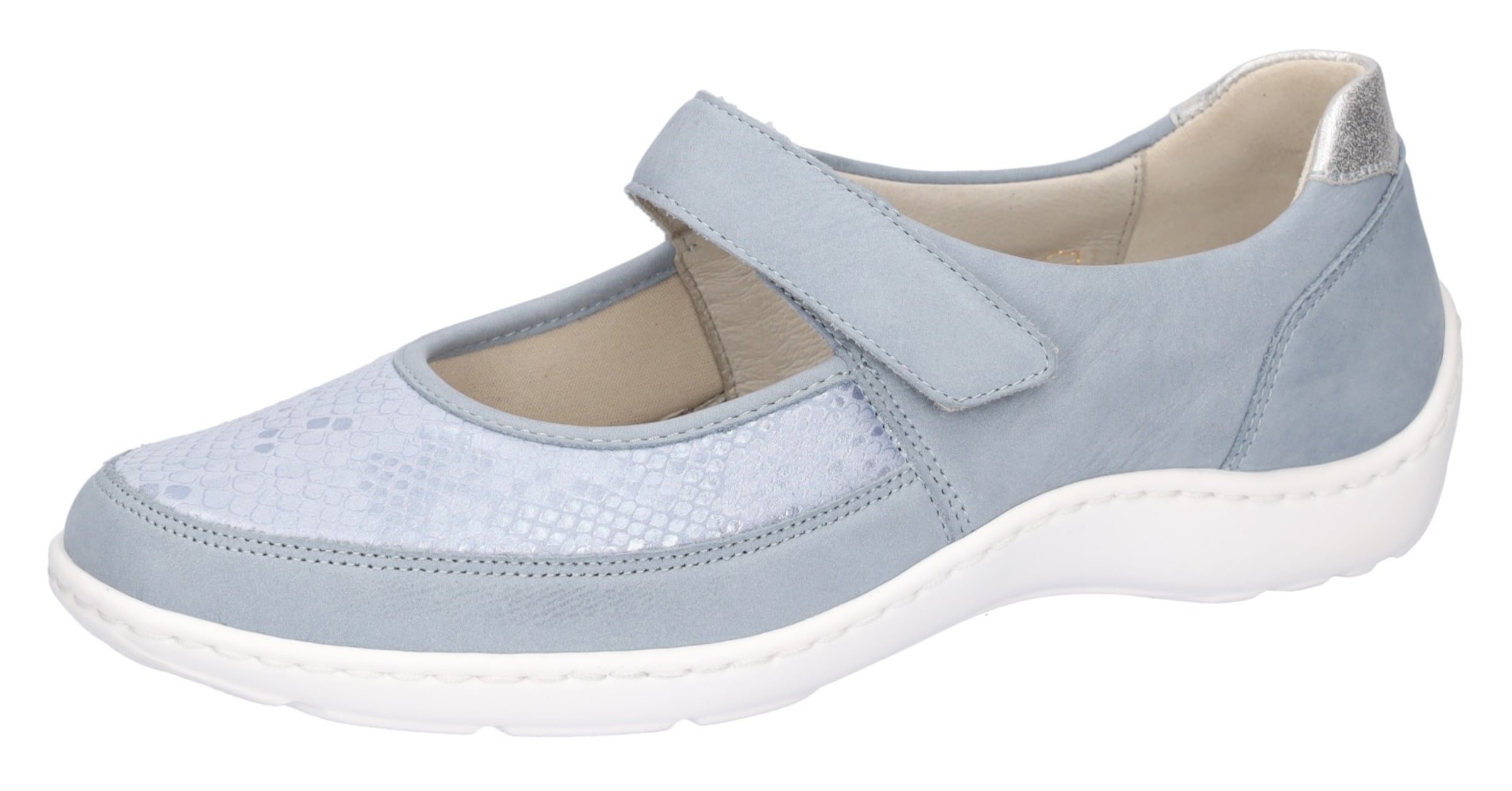 WALDLÄUFER Ballet Flats with Strap in Blue: front