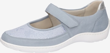 WALDLÄUFER Ballet Flats with Strap in Blue: front