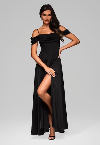 Ombre Abendkleid in Schwarz