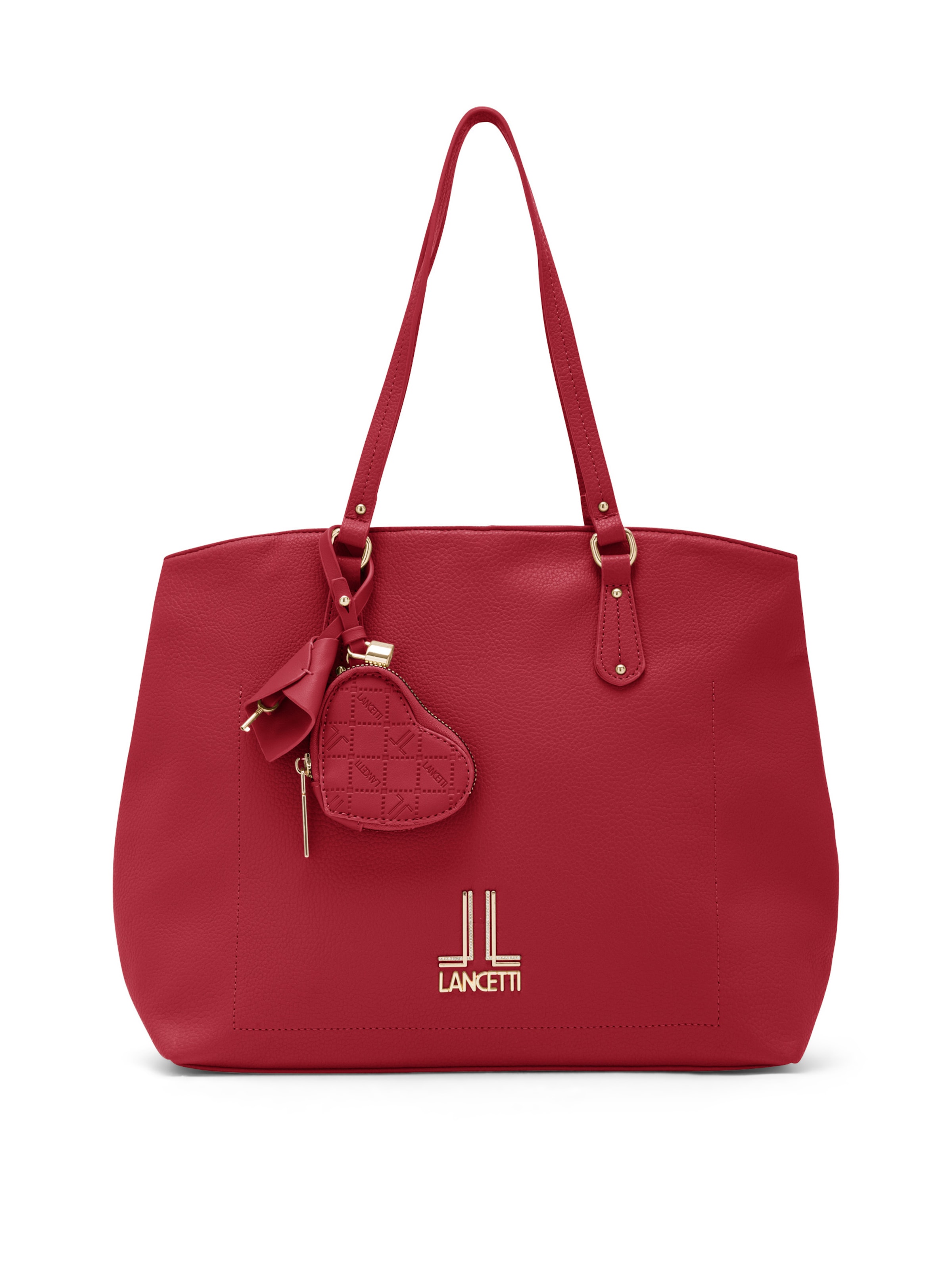 Lancetti Shopper 'Delphville 1' in Red: front