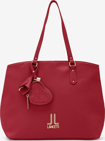 Lancetti Shopper 'Delphville 1' in Red: front