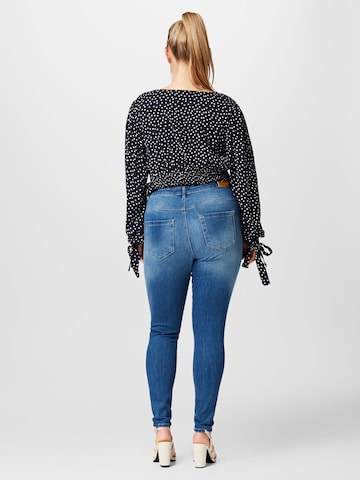 ONLY Curve Skinny Jeans 'ROYAL' in Blauw