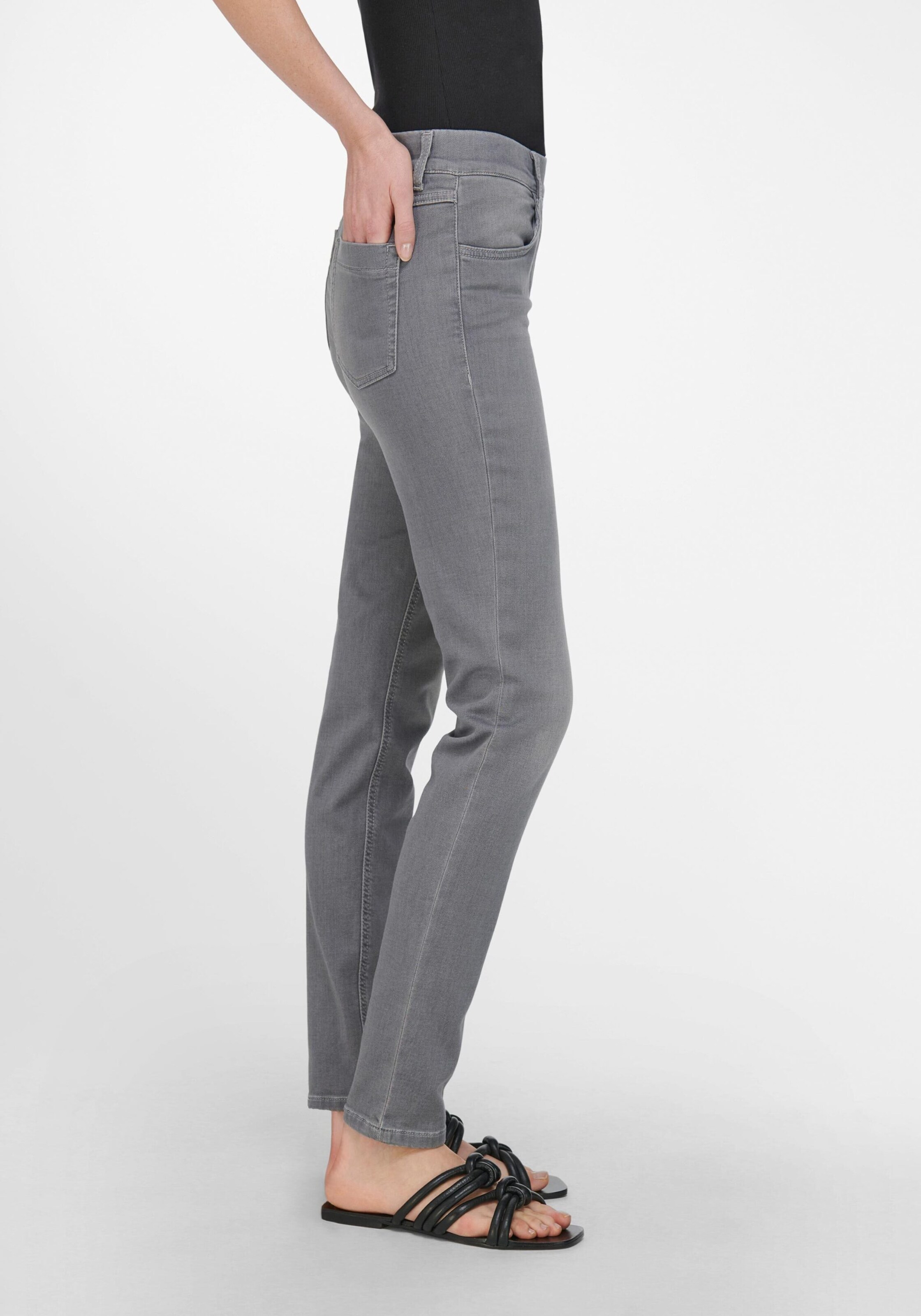 Frauen Jeans Peter Hahn 5-Pocket-Jeans in Grau - DX30016 Frauen Jeans Peter Hahn 5-Pocket-Jeans in Grau - DX30016