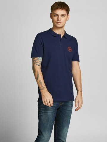 JACK & JONES Poloshirt 'Shark' in Blau: predná strana