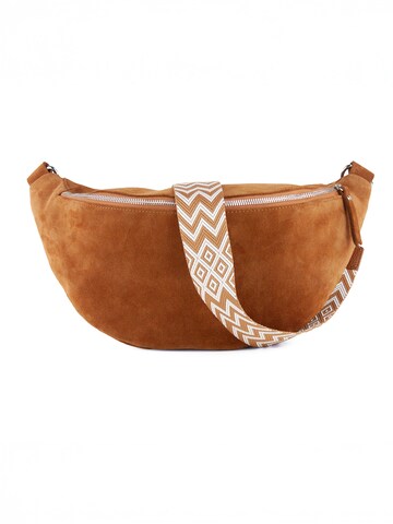 lePelou Fanny Pack 'GENOVA' in Brown: front