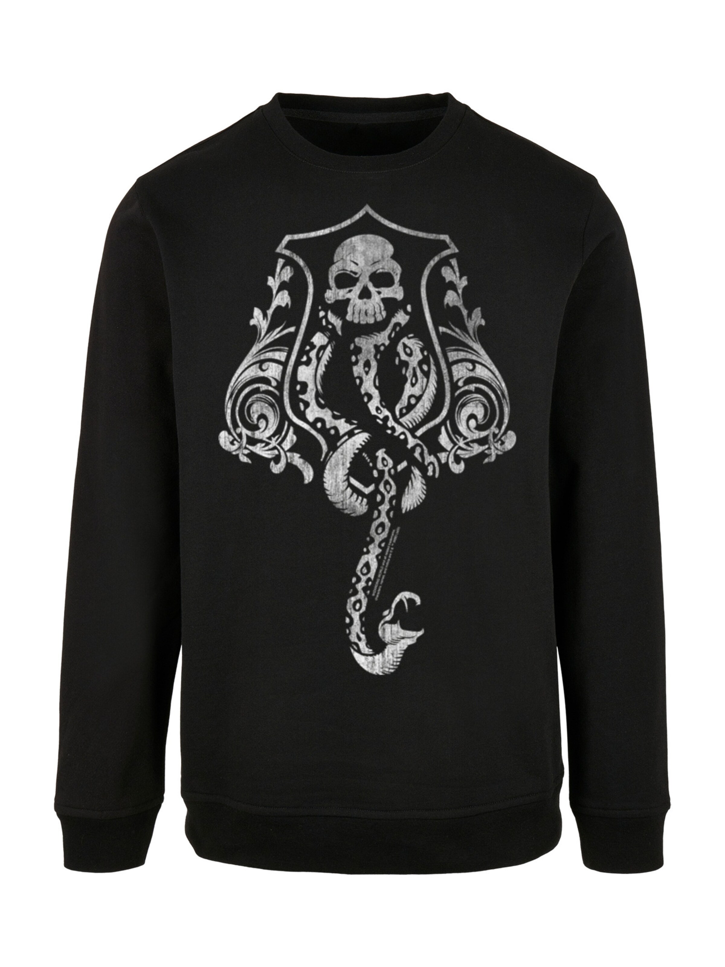 Sweat-shirt 'Harry Potter Dark Mark Crest' F4NT4STIC en noir : devant