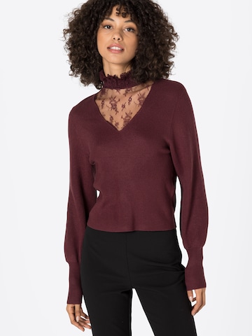 Pull-over 'KIRA' ONLY en rouge : devant