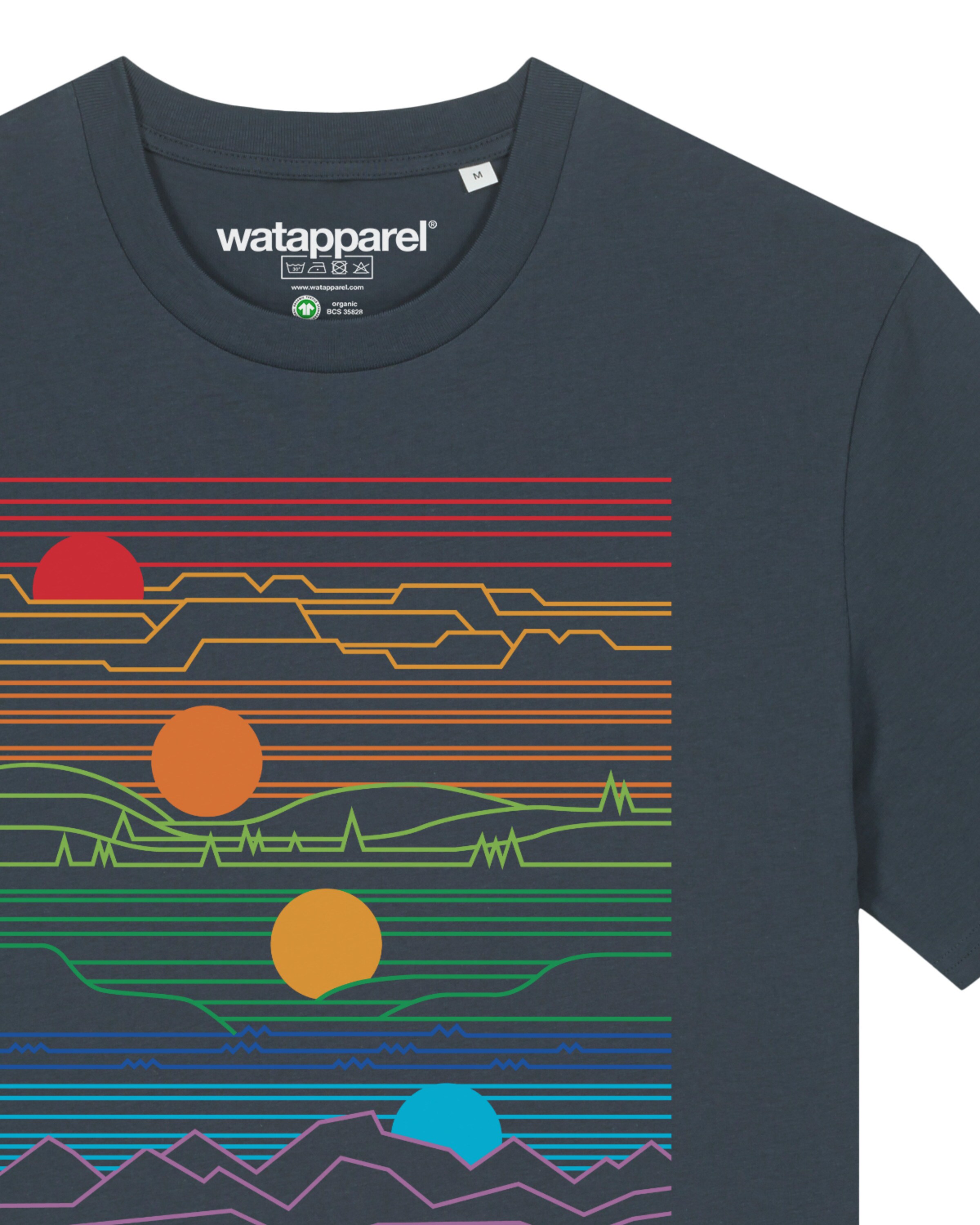 Maglietta ' Sun And Moon ' di Watapparel in grigio