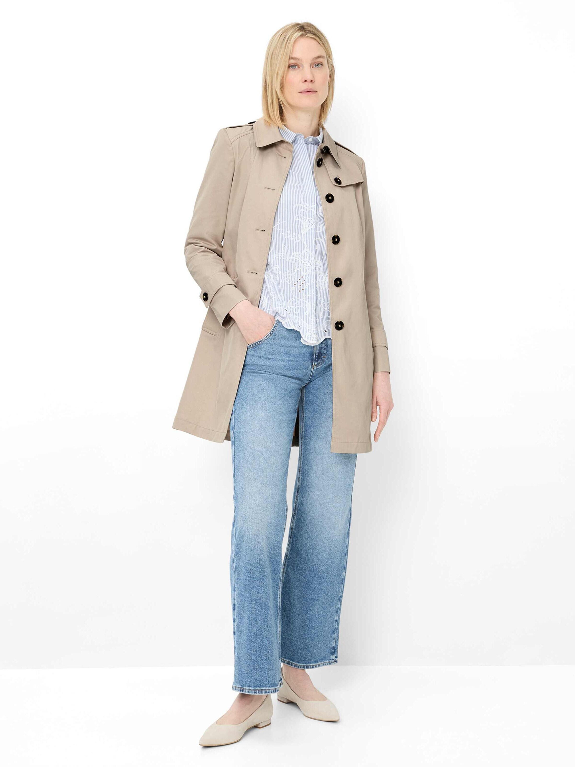 Fuchs Schmitt Between-Seasons Coat 'Cambridge' in Beige