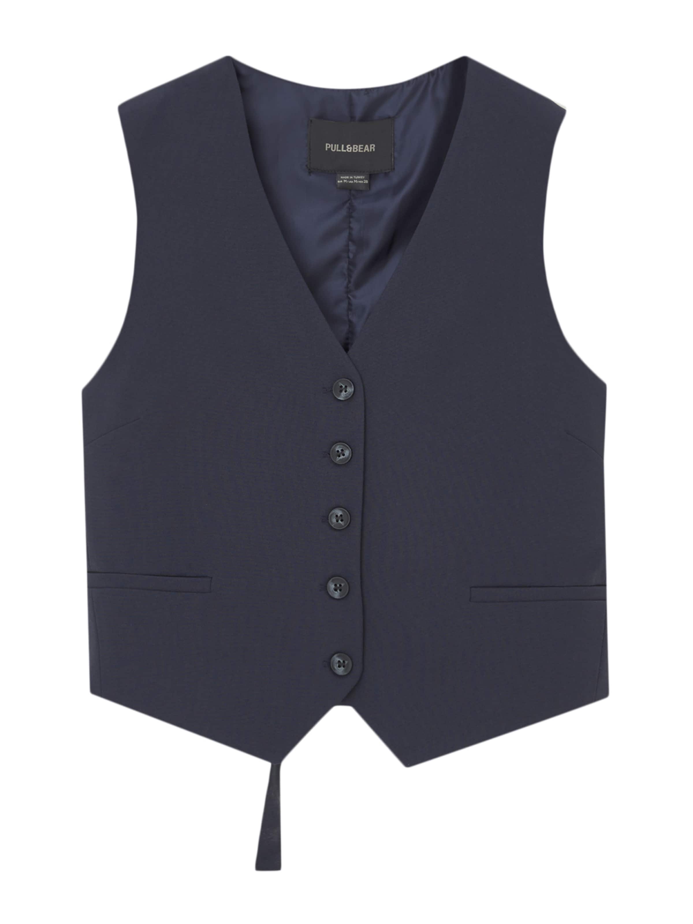 Pull&Bear Jakkesætsvest i blå: forside