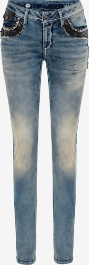 CIPO & BAXX Jeans in blue denim / schwarz, Produktansicht