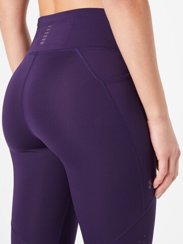 UNDER ARMOUR Skinny Workout Pants 'Fly Fast' in Purple