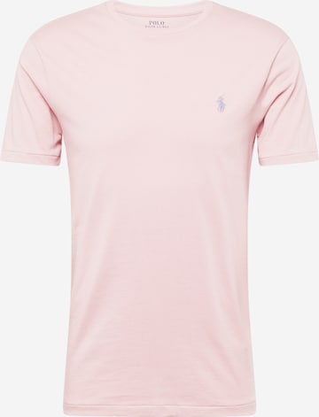 T-Shirt Polo Ralph Lauren en rose : devant