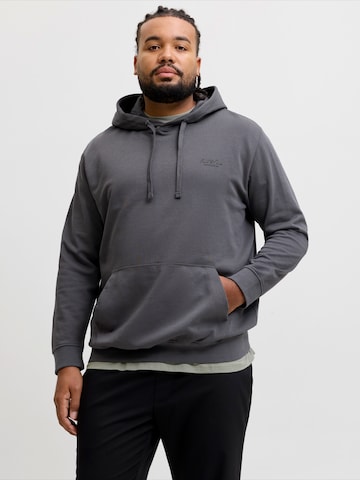 Jack & Jones Plus Sweatshirt 'JJEARCHIVE' in Grey: front