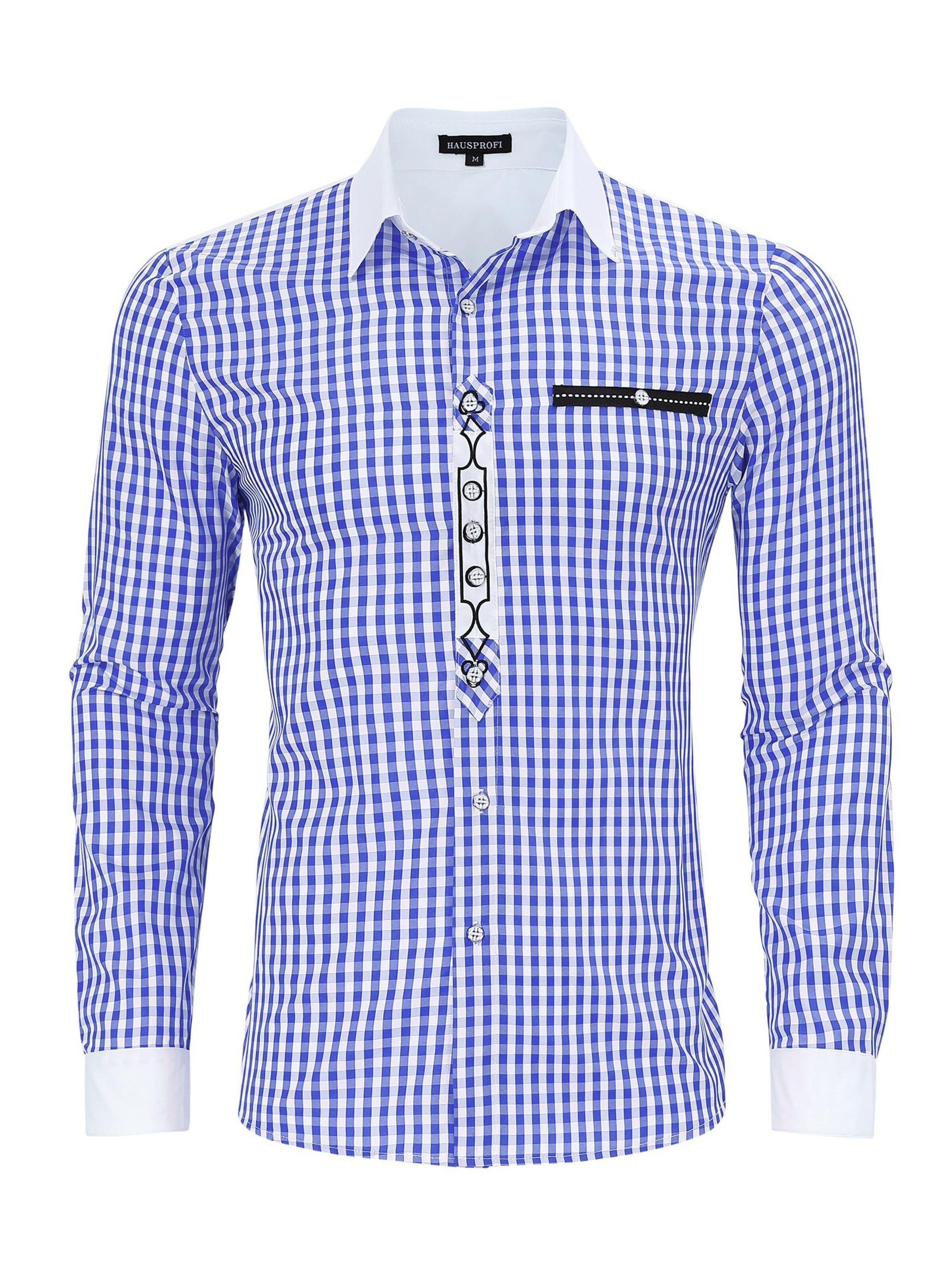 Yesfashion Regular Fit Hemd in Blau: Vorderseite