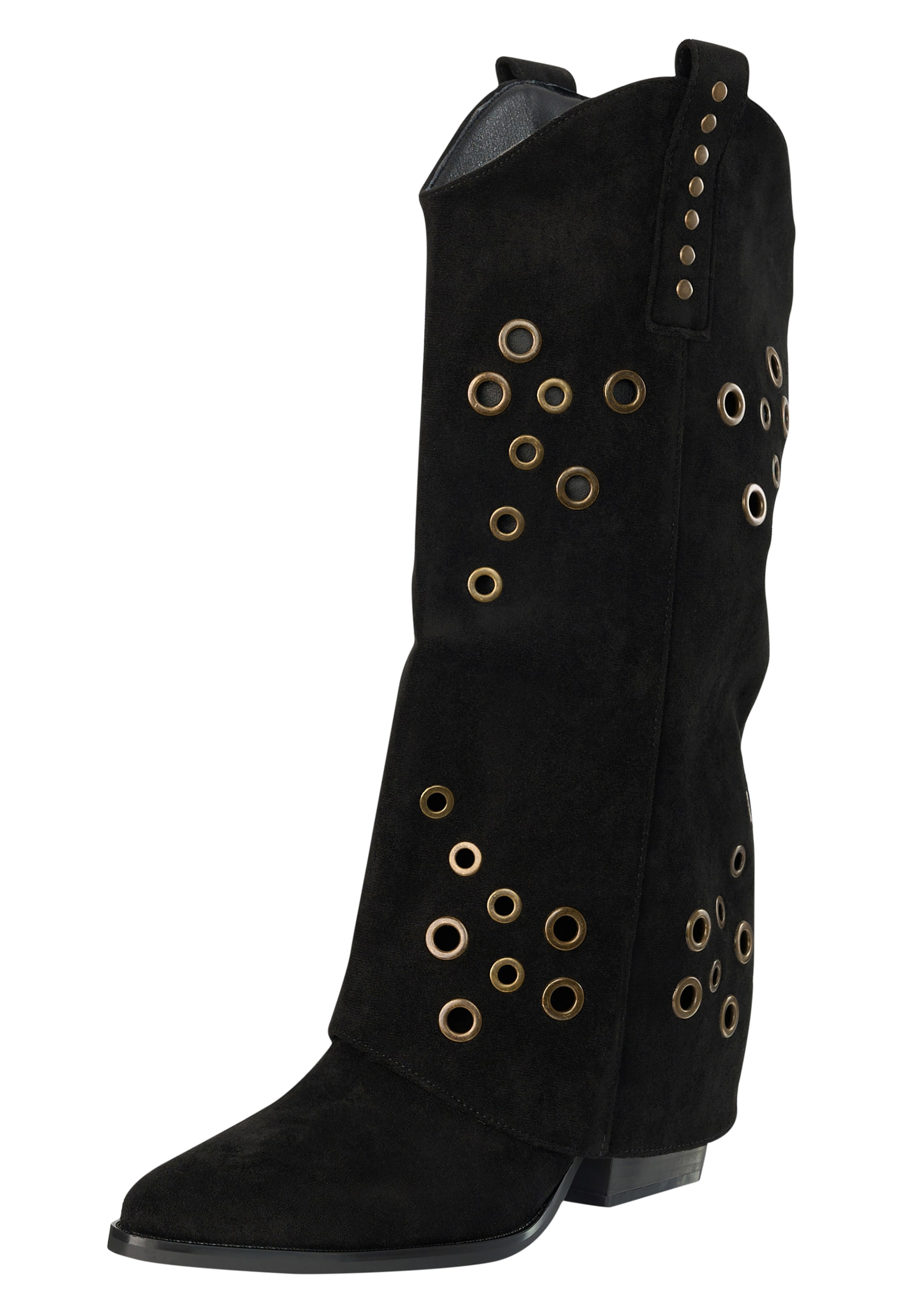 Bottes de cowboy Salinyang en noir : devant