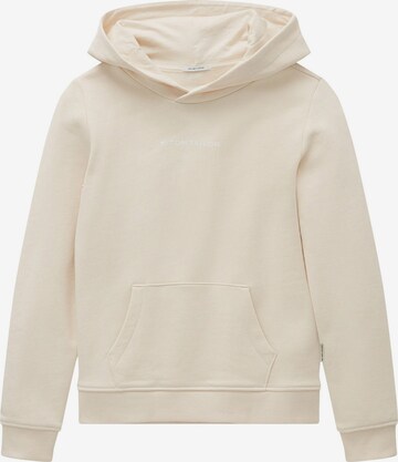 TOM TAILOR Sweatshirt in Beige: front