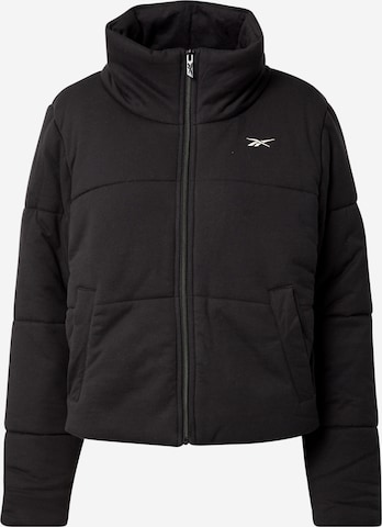 Reebok - Chaqueta deportiva en negro: frente