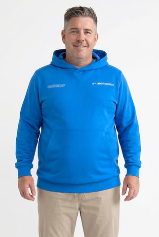 Men Plus Sweatshirt in Blauw: voorkant