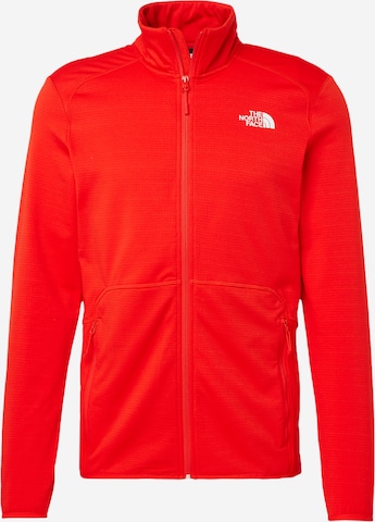 THE NORTH FACE Funktionele fleece-jas 'Quest' in Rood: voorkant