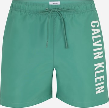 Calvin Klein Swimwear - Bermudas en verde: frente