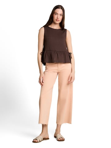 TOM TAILOR DENIM Bluse in Braun