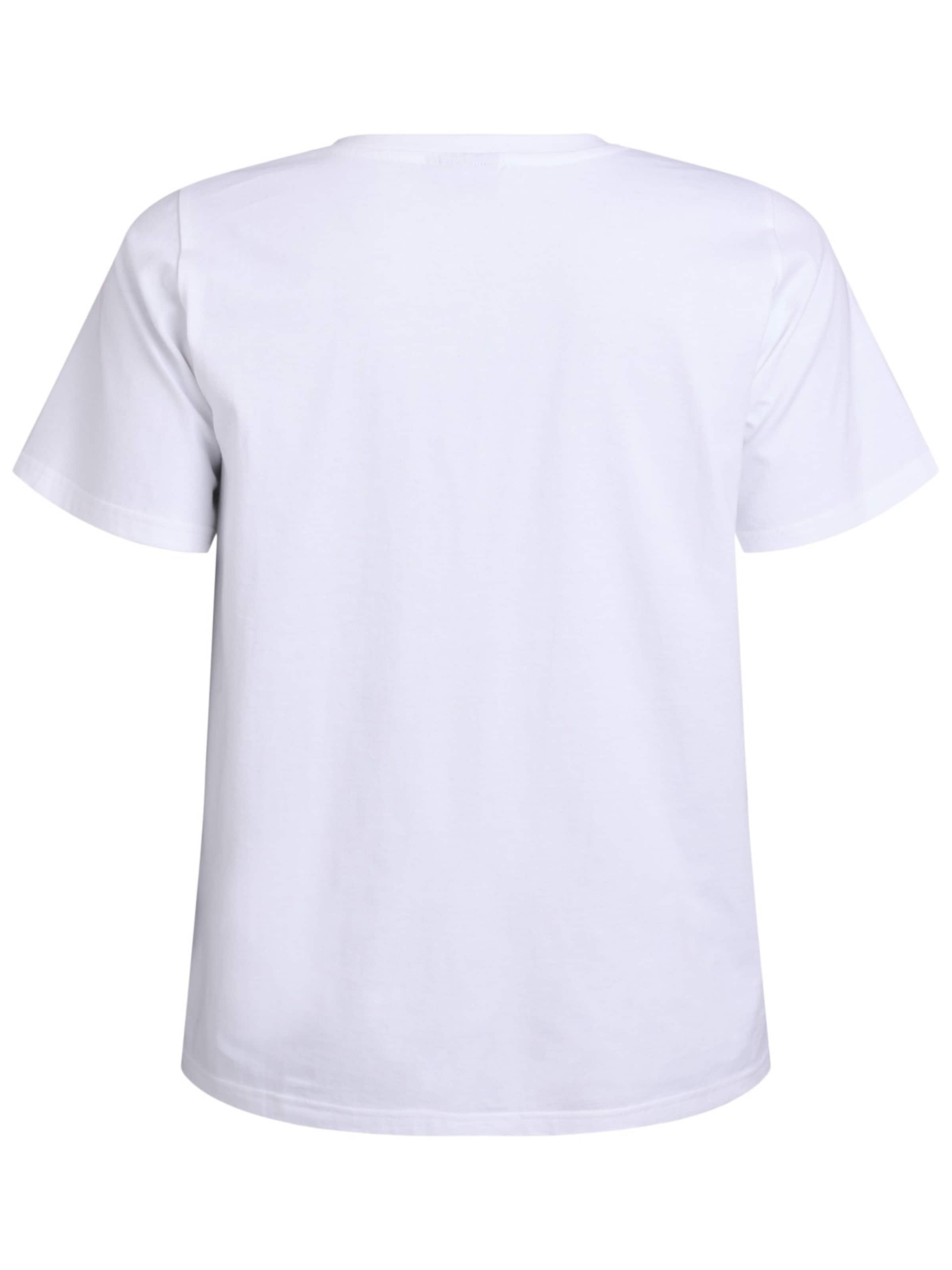 Tricou 'Perla' de la Zizzi pe alb