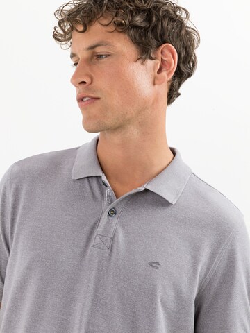 CAMEL ACTIVE Kurzarm Poloshirt aus nachhaltigem Baumwollmix in Grau