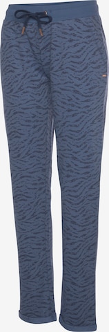 LASCANA Regular Broek in Blauw