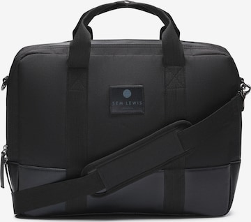 Sac d’ordinateur portable Sem Lewis en noir : devant