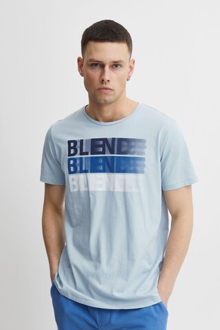 T-Shirt BLEND en bleu : devant