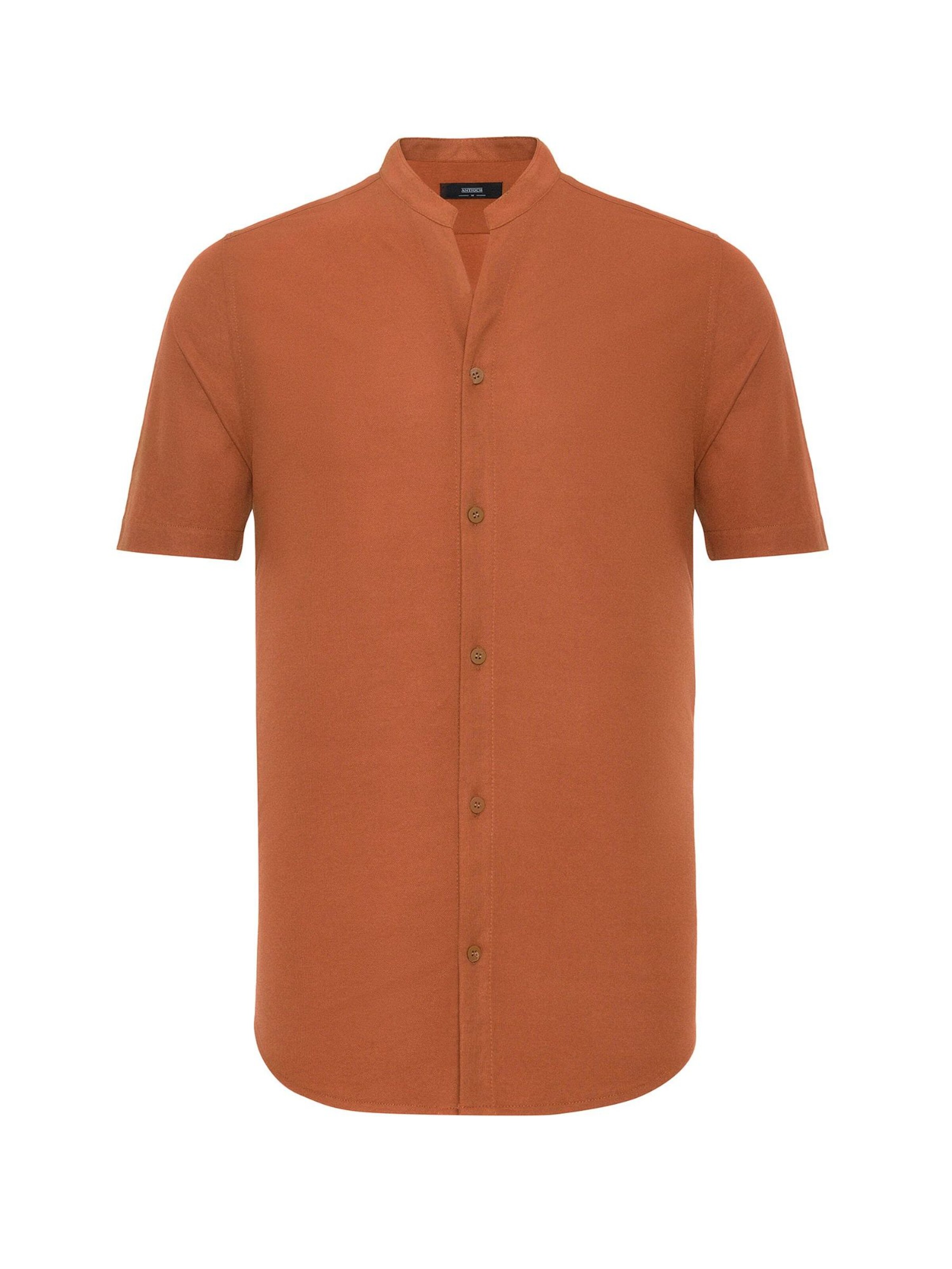 Antioch Button Up Shirt in Brown: front
