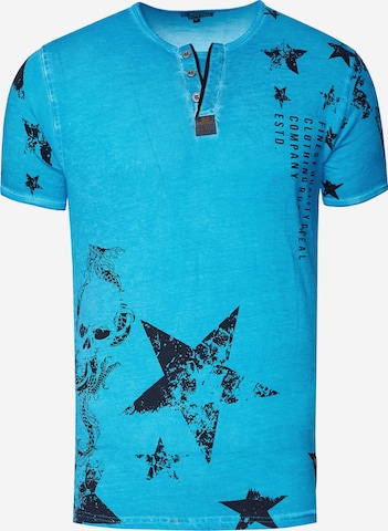 Rusty Neal Shirt in Blauw: voorkant