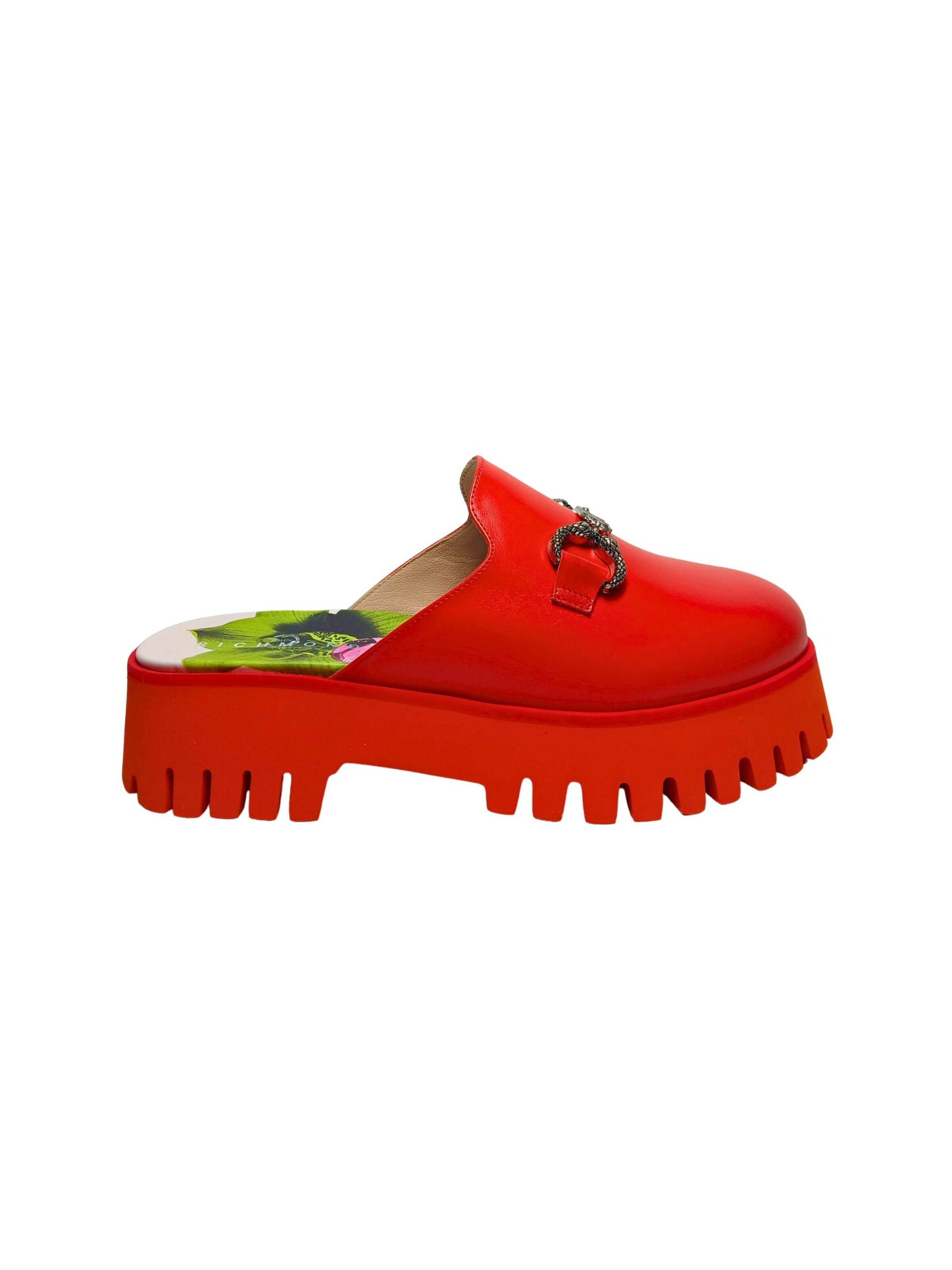 Clogs di John Richmond in rosso: frontale