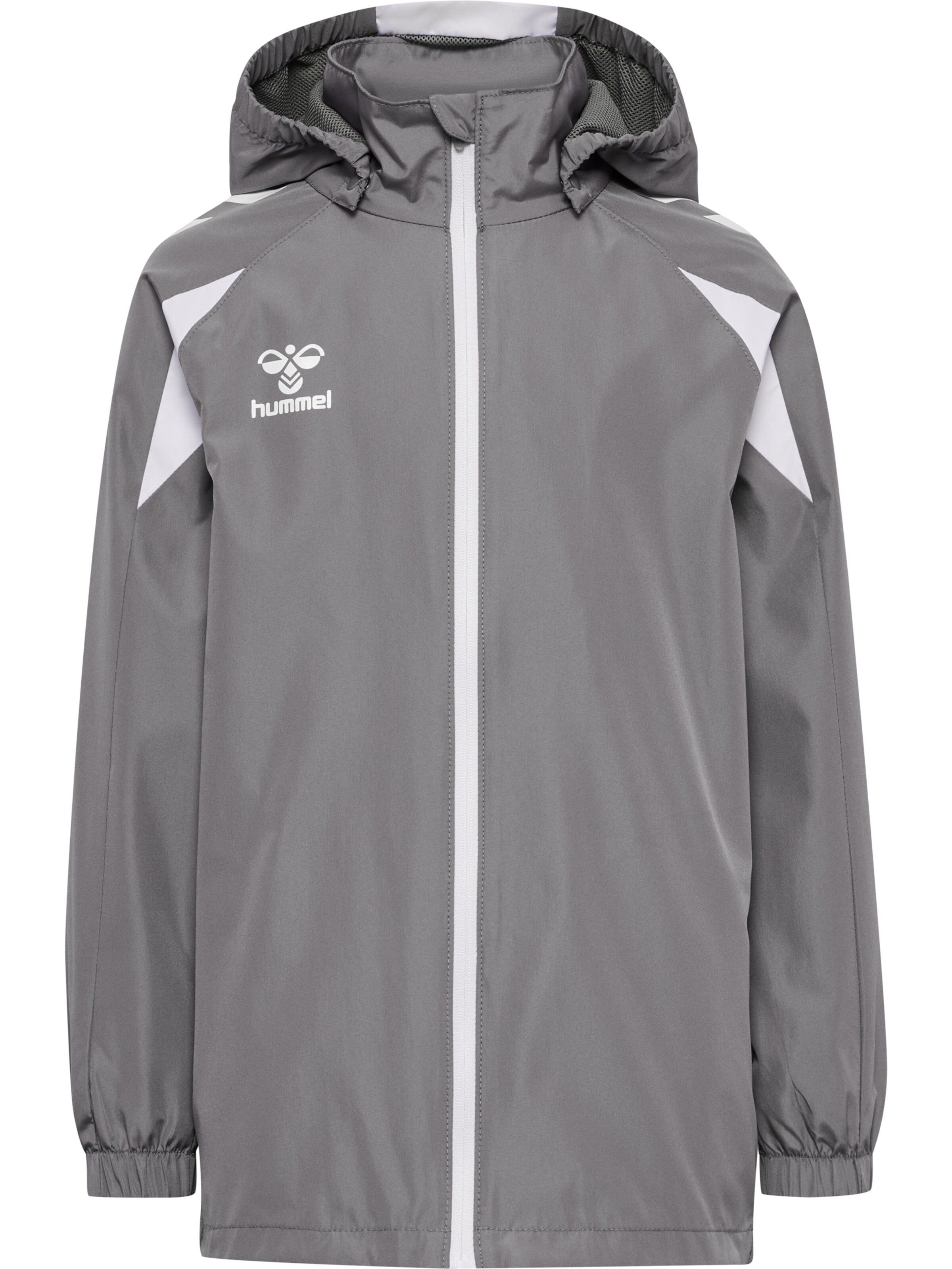 Hummel Outdoorjas in Grijs: voorkant