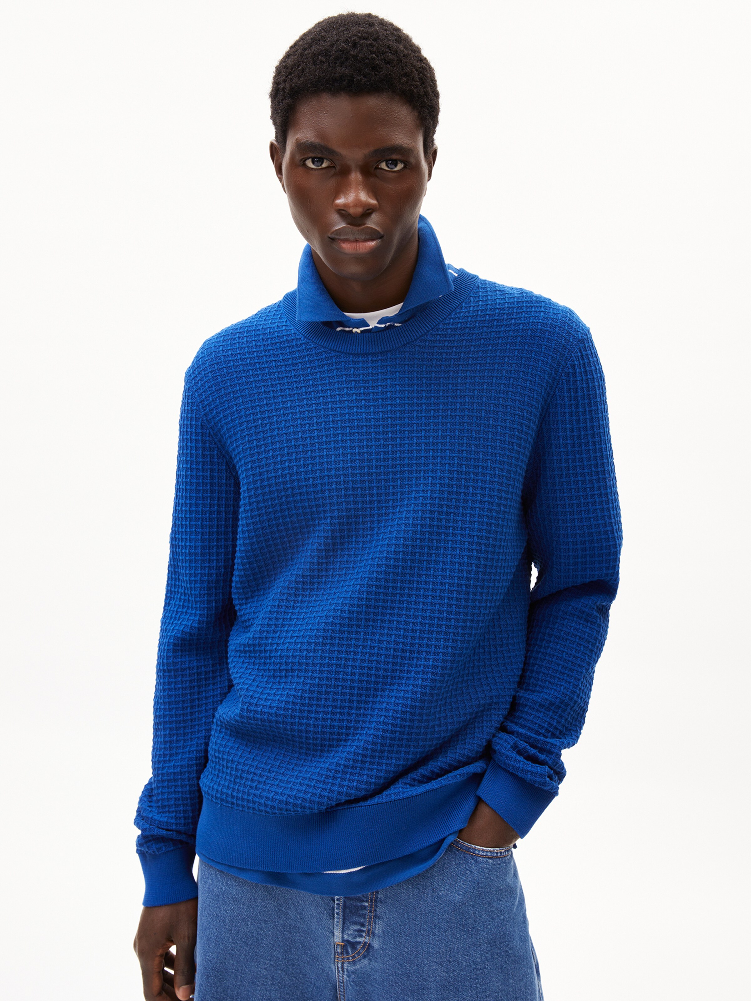 ARMEDANGELS Sweater ' GRAAN ' in Blue: front