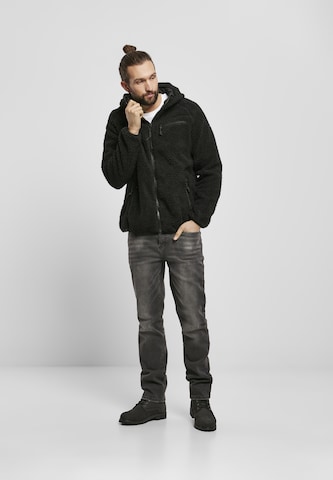 Brandit Fleece Jacket in Black