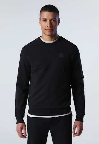 North Sails Sweatshirt in Black: front