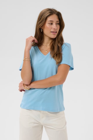 Cream Shirt 'Naia' in Blue: front