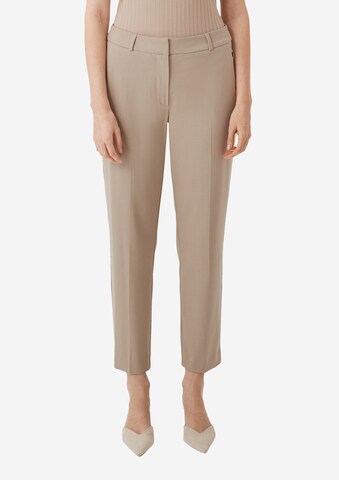 Regular Pantalon COMMA en beige : devant